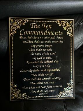 10 Commandments Wall Decor